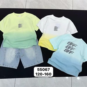 Летние костюмы-двойки оптом для детей от 6 до 10 лет - Премиум качество из Китая!