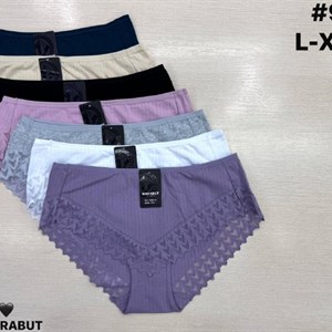 Антифу/Марабут (9587) — женское нижнее белье, 8 расцветок, L–XXL, 12 шт в упаковке