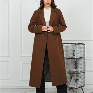 Купите стильное двубортное пальто от MAIA | Кашемир и элегантные размеры