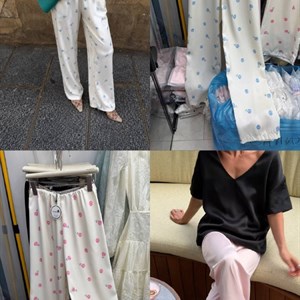Женские базовые брюки из LUX шелка — широкая посадка на резинке, S/M, более 10 расцветок