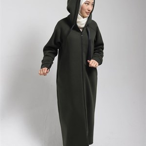 Длинные толстовки с капюшоном и замком Ткань турецкая