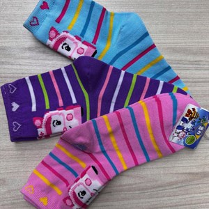 Качественные детские носочки с принтом Поли для мальчиков и девочек