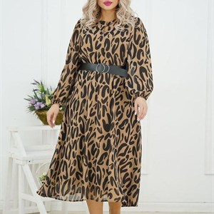 Новый принт востребованного платья из шифона актуально