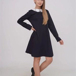 Платье Трапеция отстёгивающийся воротник Размеры 30