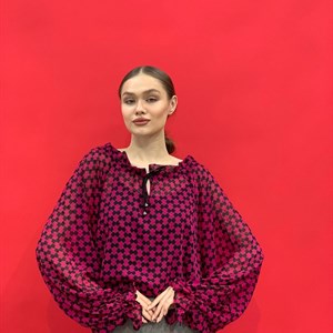 Aselim brand Блуза летучка Майка Ткань шифон Дубайский