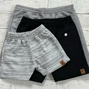 Conforto e estilo para os pequenos Bermuda de moletom