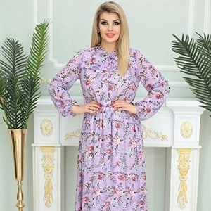 Нарядное платье Шона на подкладке из шифона с принтом