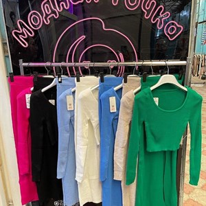 Стильные трикотажные двойки 1000 сом единый размер