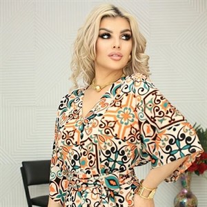 Длинное нарядное платье Лидия из материала прадо с