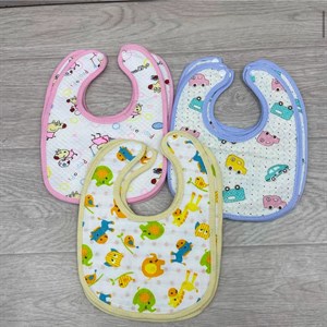 Купить детские слюнявчики - непромокаемые вафля, 10 шт в упаковке