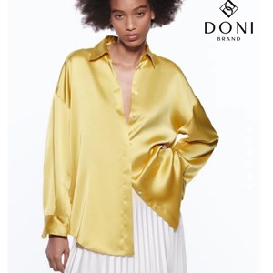 Рубашка под ZARA Размер S M Ткань Японский шёлк Длина