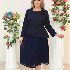 Нарядное платье имитация двойки Цвета черный и т