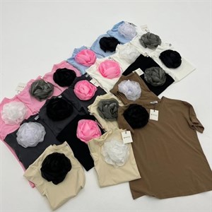 Футболки Trend 2024  Цветок съемный  Размер стандарт