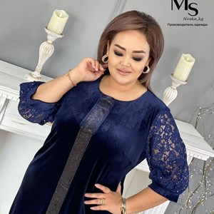 Роскошное платье 50 56 Ткань Дубайский велюр гипюр