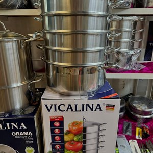 Мантышница VICALINA 36 см с кастрюлей и табаками - идеальный выбор для вашей кухни!