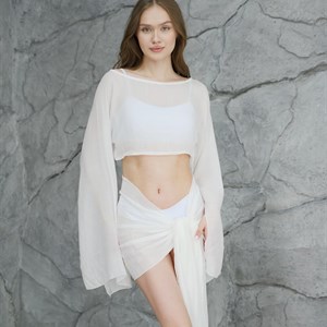 Купальники оптом в двух цветах: айвори и белый - Лучшие цены в Кыргызстане