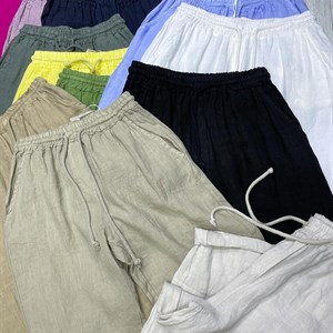 New collection Брючки лен 100   Цена 5200 сом Мы одеваем