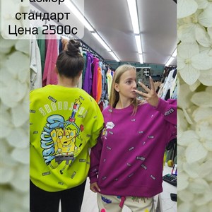 Толстовка вид спереди и сзади для вас Размер стандарт