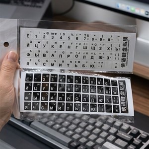 Буквы на клавиатуру для ноутбука/ПК в белом и черном цвете — новый приход, Кыргызстан