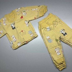 Детский хлопковый комплект кофта и штанишки оптом, размеры 62–86