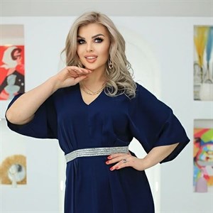 Длинное нарядное платье Джуди из материала Дубайский