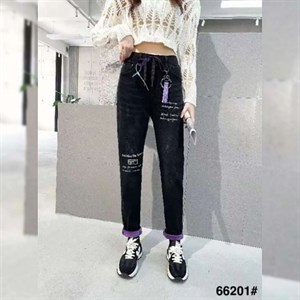 Модель 66201 Джинсы Зима 2022 23 Изделие на велюровом