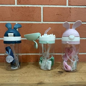 Поилки общем 500мл с трубочкой код22