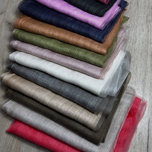 НовиPalantin для стильных Бишкекчанок - Двухсторонний палантин из льна и органзы