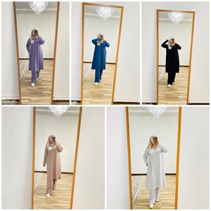 Kamelia kg_   Костюмы двойки Длинная туника с карманами