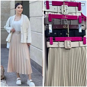 Юбка Ткань тонкий лапша Размер S M павтор Оверсайз