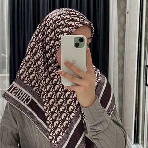 Платки из Турции | Ручной прогиб атласные платки 90/90 см