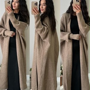Кардиган макси оверсайз из Гуанчжоу — люкс качество с поясом