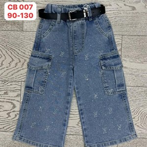 Джиновые брюки на весну оптом для детей от 2 до 6 лет | Sezim Kids