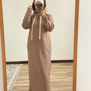       Теплые худи платья на груди рабочий замок  