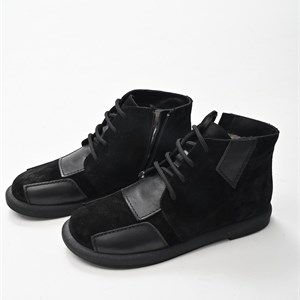 Купите натуральные ботиночки на меху с комфортным расширенным носом - доставка по Кыргызстану