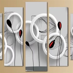 Модульная картина из пяти частей Размер 80 на 140