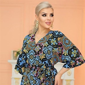 Длинное нарядное платье Лидия из материала прадо с