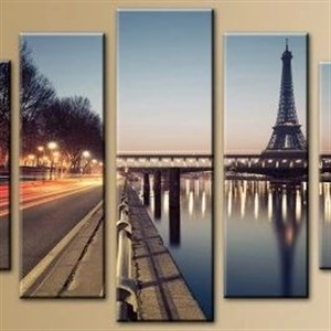 Модульная картина из пяти частей Размер 80 на 140