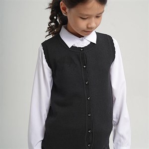 Стильные и модные школьные жилеты для девочек и подростков