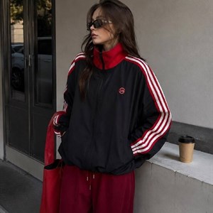 Утеплённая ветровка oversize — лёгкая осенняя куртка с подкладкой, 5 цветов (Гуанчжоу)