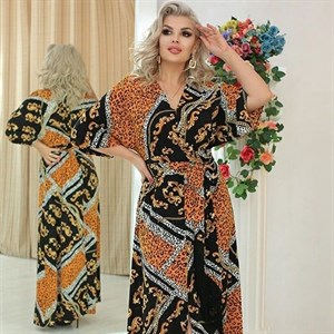 Длинное нарядное платье Лидия из материала прадо с