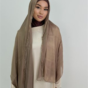 Шарф органза с бисером - Идеальный стильный аксессуар