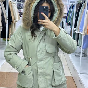 Утепляемся у нас Зимние парки Размеры M L XL Коричневый