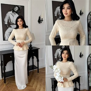 Женский костюм-двойка из ткани барби, размеры 42–44