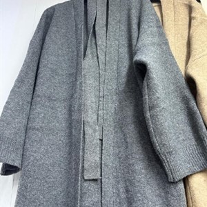 Стильный женский кардиган оверсайз с поясом оптом из Гуанчжоу