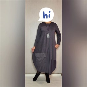 Модель 574 Платье из приятного шелковистого трикотажа