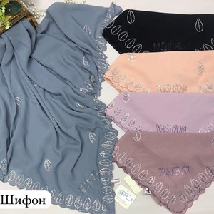 110 110 шифон платки со стразами листочки Производство