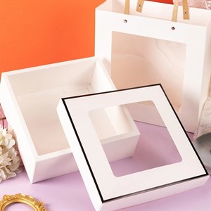 Картонные коробки оранжевые былые Размер 25 25 11