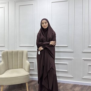 Джильбаб с юбкой из самой легкой ткани на лето Бельмандо