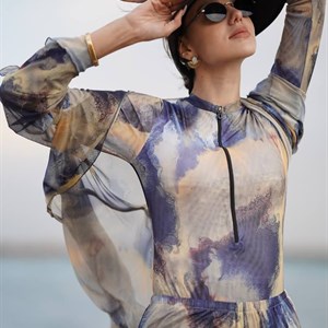 Стильные буркини из сетки 3-в-1 для пляжа и бассейна